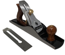 Load image into Gallery viewer, Caliastro Bench Plane No. 5 - Iron Jack Plane - Fully Adjustable Wood Hand Planer, 14-Inches Long with 2-Inch Cutter, Includes 2 blades
