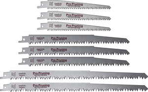 6 inch, 9 inch, 12 inch Wood Pruning and Cutting Reciprocating Saw Blades for Reciprocating Sawzall Saws - 8 Piece