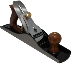 Caliastro Bench Plane No. 5 - Iron Jack Plane - Fully Adjustable Wood Hand Planer, 14-Inches Long with 2-Inch Cutter, Includes 2 blades